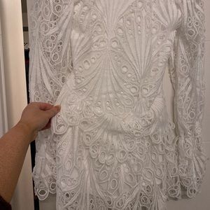 White lace dress